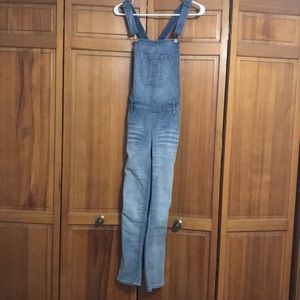 blue light wash overalls